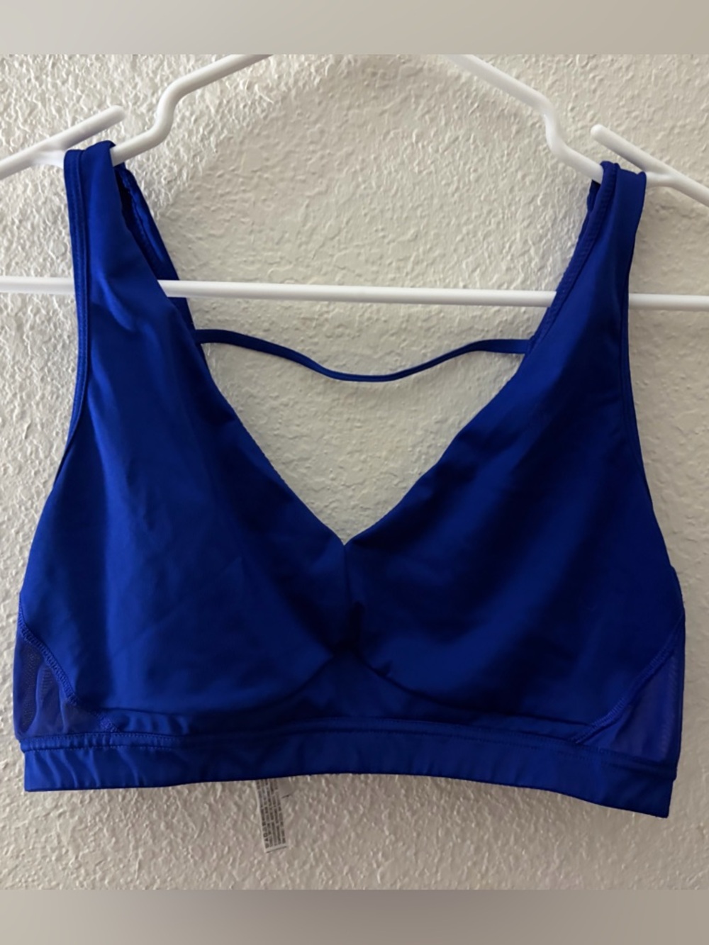 Victoria's Secret Royal Blue Wireless V-Neck Sports Bralette